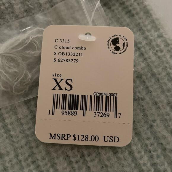 Free People Sweater Autumn Sky Pullover Crew Neck Classic Casual Size XS NWT - Picture 10 of 11